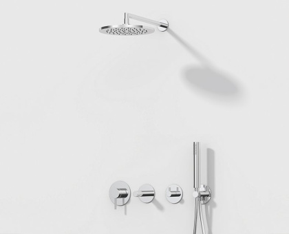 Набор встроенной душевой системы Origin,
хром