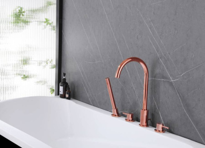 Смеситель для ванны Abber Wasser Kreis AF8113RG розовое золото