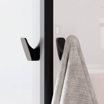 W87G-403-12080-BТ Sunny Душевое ограждание прямоугольное, раздвижные двери 120x80 черный,стекло прозрачное