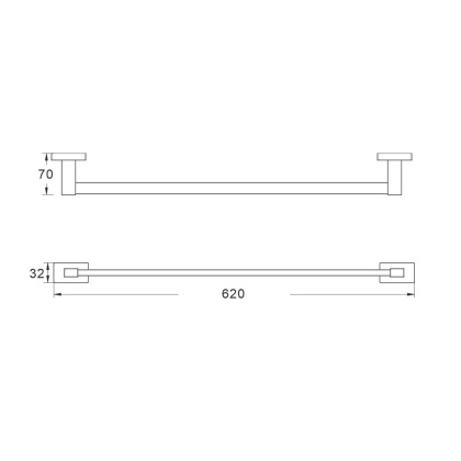 Полотенцедержатель, SG5617H Shevanik, Черный
