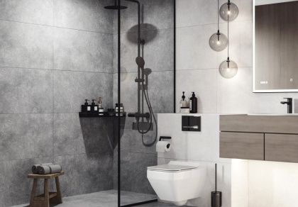 Керамогранит Meissen Keramik Ideal светло-серый ректификат 44,8x89,8 A16666