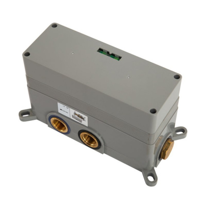 CZR-B-VDIM-30-T-01 Душевая система встраиваемого монтажа с термостатическим смесителем с верхним и ручным душем, верхний душ из ABS диаметр 300 мм Исполнение: Хром 