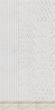 Декор TO17\14003 Греппи белый мозаичный 37.5*45*10 (уп\5шт), шт