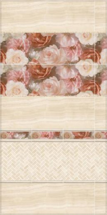 Декор STG\A590\13032R Контарини цветы обрезной 30*89,5 (уп/4шт), шт