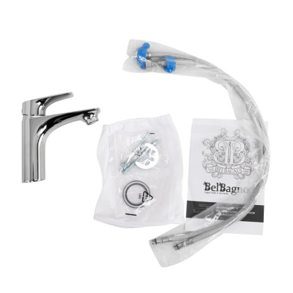 MARINO Смеситель для раковины без донного клапана, хром MARINO-LVM-CRM-W0 MARINO Смеситель для раковины без донного клапана, хром MARINO-LVM-CRM-W0