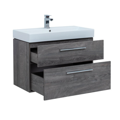 Тумба под раковину Aquanet Nova 85 (Slim Synergy) дуб рошелье, 2 ящика