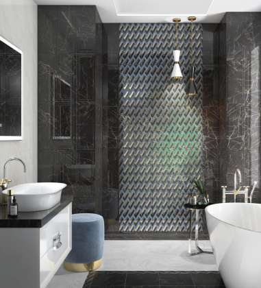 Плинтус FMD017 Алькала черный 10*20*13 (уп\26шт), шт