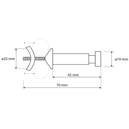 Крючок Bemeta Rawell 104506122 Хром Крючок Bemeta Rawell 104506122 Хром