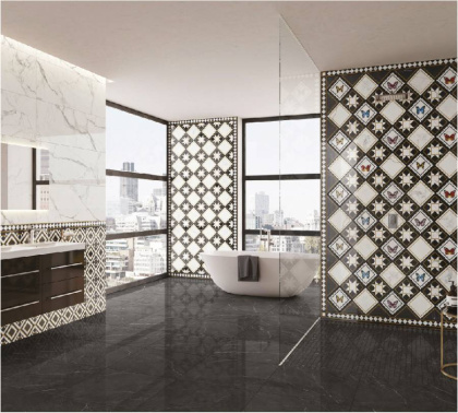 Плитка Victorian Marble Black GLS 7R 2Q 40х120 Плитка Victorian Marble Black GLS 7R 2Q 40х120