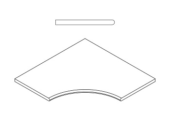 Дезерт Борт.60X60 Угл.Закр.30
