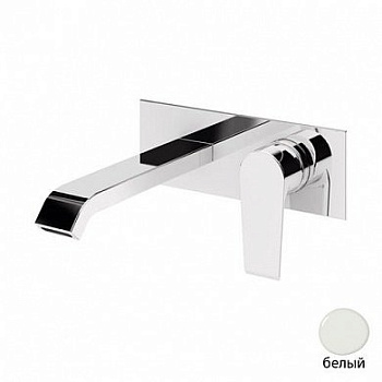 NAUTIC-BLI-BIO Смеситель для раковины однорычажный, с донным клапаном, исполнение белый матовый
