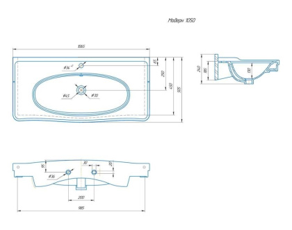 Раковина Kirovit Модерн 105 