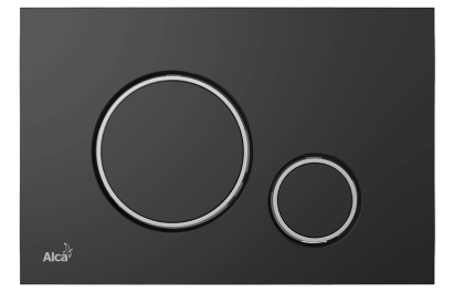 Кнопка управления для скрытых систем инсталляции, черный-мат/ хром-глянец