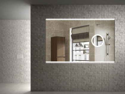 Зеркало Vallessi с увеличением и подсветкой 100*70, IP24 541_2 Boheme