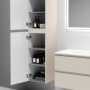 Шкаф-пенал SANCOS Snob T подвесной Beige Soft, 350х350х1650 мм, арт. PSNT35CE Шкаф-пенал SANCOS Snob T подвесной Beige Soft, 350х350х1650 мм, арт. PSNT35CE