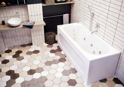 Ванна  Оберон 160 пустая с фр.экр.(слив справа) Ванна  Оберон 160 пустая с фр.экр.(слив справа)