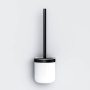 Стойка с туалетной щеткой X-Joy, 37,8х9,8х11,4 см, черная, A8433322