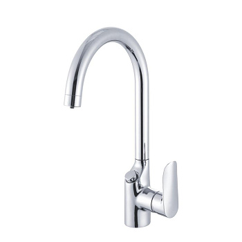 Смеситель для кухни латунь, хром S368