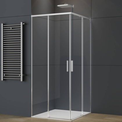 Душевой уголок Soft 2 VSS-3SO2800CL, 800*800, хром, стекло прозрачное