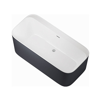 Акриловая ванна Allen Brau Infinity 170x80 2.21001.21/AM белый матовый(панель антрацит), шт Акриловая ванна Allen Brau Infinity 170x80 2.21001.21/AM белый матовый(панель антрацит), шт