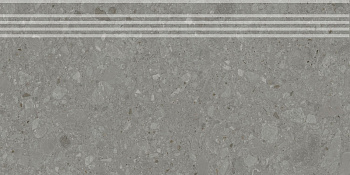 Ступень Чеппо ди Гре серый тёмный матовый обрезной 30x60x0,9
