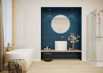 Бордюр Creto черный стекло 2,3х60