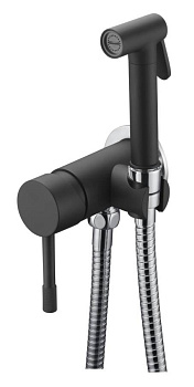 Смеситель гигиенический, Uno. Black Chrome