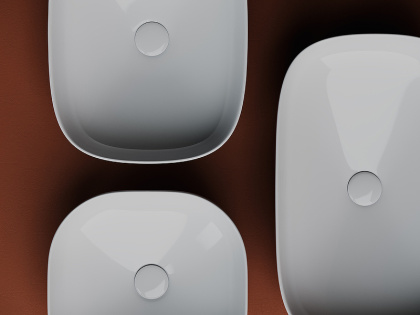 Умывальник чаша накладная прямоугольная Element 500*380*150мм