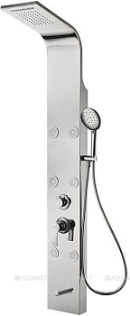 Душевая панель Galaxy Shine с гидромассажем и изливом Душевая панель Galaxy Shine с гидромассажем и изливом