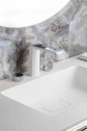 Столешница-моноблок ROMBO corian 120 белая