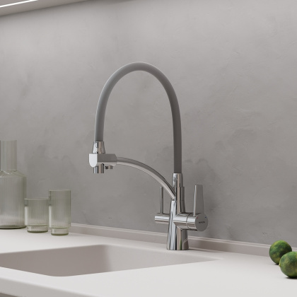 Смеситель для кухни SANCOS Eri с возможностью подключения фильтра, цвет хром, арт. SC4001CH