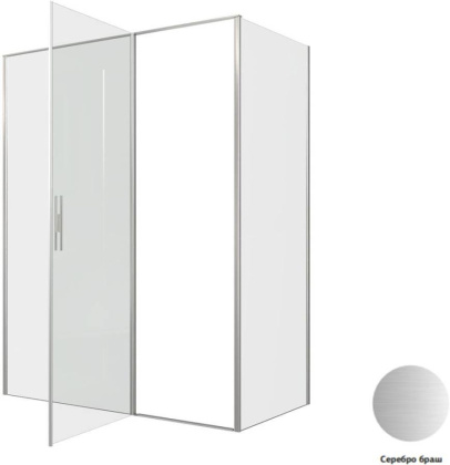 Душевой уголок Allen Brau Priority 160x80 3.31038.BA + 3.31041.BA серебро браш Душевой уголок Allen Brau Priority 160x80 3.31038.BA + 3.31041.BA серебро браш