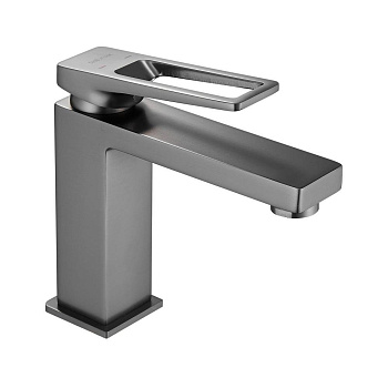 Смеситель для раковины латунь, оружейная сталь S6801T Смеситель для раковины латунь, оружейная сталь S6801T