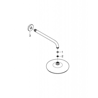 Душ верхний Grohe Tempesta 210 26411000 хром