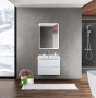 Тумба с раковиной подвесная BelBagno MARINO-CER 60 Bianco Lucido , раковина белая Тумба с раковиной подвесная BelBagno MARINO-CER 60 Bianco Lucido , раковина белая