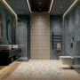 Бордюр SPA053R Эвора Синий Светлый (30см*2,5см*19мм) (27шт/0,2м2) Глянцевый Ректифицированный, шт