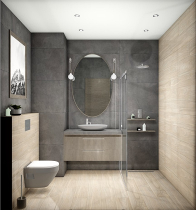 Керамический гранит DD590300R Про Стоун антрацит (119,5см*238,5см*11мм) (1шт/2,85м2) , м2