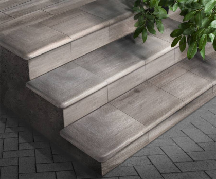 Ступень угловая CARTABON ARGENT 33Х33Х4, Forest