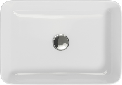 Прямоугольная тонкостенная мебельная раковина CREA, размером 50 см.