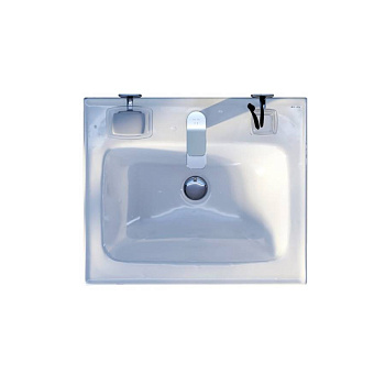 M85AWCC0552WG64 X-Joy, Раковина мебельная, керамическая, 55 см, встроенная, цвет: Белый, глянец