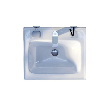 M85AWCC0552WG64 X-Joy, Раковина мебельная, керамическая, 55 см, встроенная, цвет: Белый, глянец