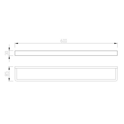 Полотенцедержатель ABBER Westen AA1755B черный матовый