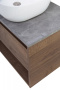 Тумба c раковиной подвесная с одним ящиком и одной открытой полкой BelBagno KRAFT 100 Rovere Nebrasca Nature, раковина белая Тумба c раковиной подвесная с одним ящиком и одной открытой полкой BelBagno KRAFT 100 Rovere Nebrasca Nature, раковина белая