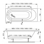 Акриловая ванна VAGNERPLAST KASANDRA 175x70