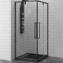 Душевой уголок RGW Stilvoll SV-33-B 100х100 06323300-14 профиль Черный стекло прозрачное