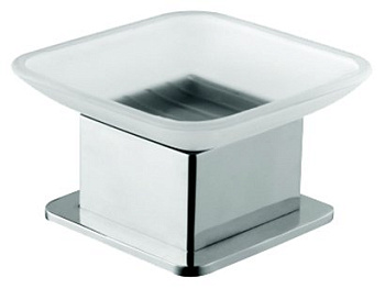 Мыльница Bemeta Plaza 140108191 Хром, Прозрачный