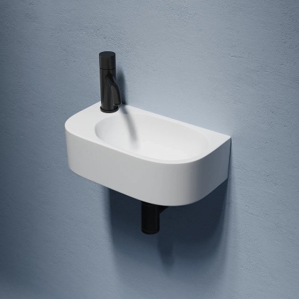 Умывальник подвесной прямоугольный (чаша справа, отверстие под смеситель слева) Element 409*224*110мм