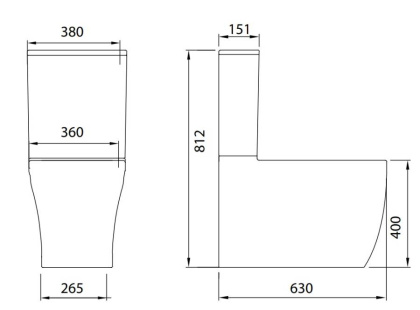 Унитаз компакт Allen Brau Priority 4.31003.20