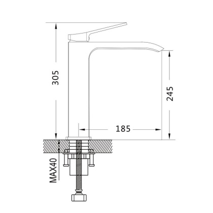 Смеситель для раковины Shevanik S41H S4111H Смеситель для раковины Shevanik S41H S4111H