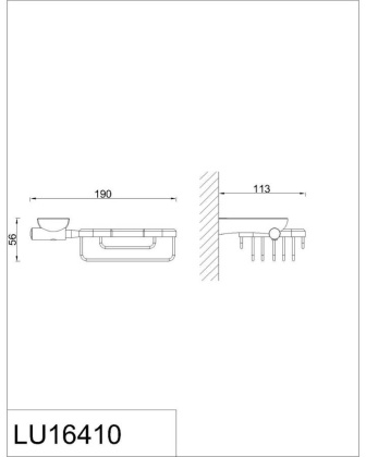 Мыльница решетка RUSH Luson (LU16410)